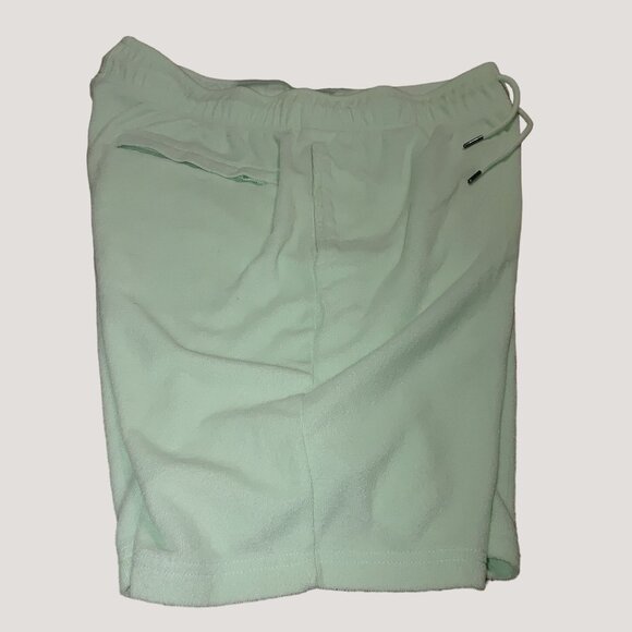 Guess Originals Mens Mint Green Terry Cloth Shorts Medium Daisies Floral Flower - Picture 6 of 10